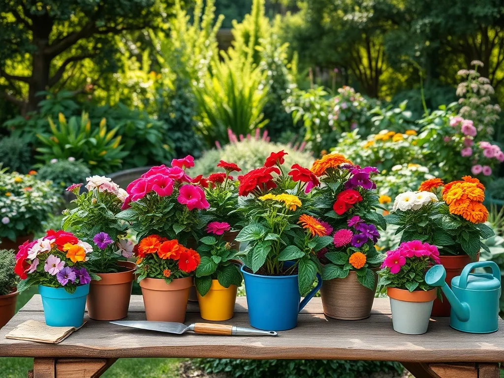 Kwiaty doniczkowe na zewnątrz – jakie wybrać do ogrodu?